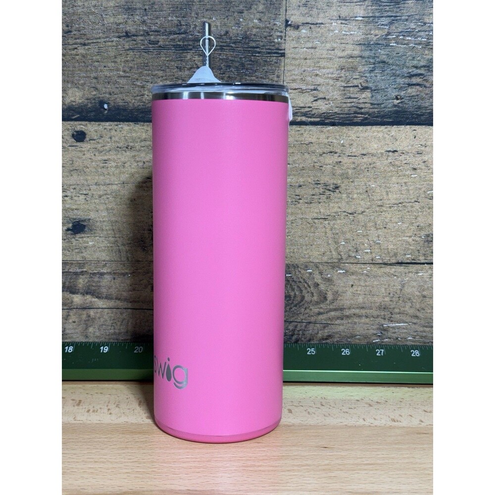 🩷NWT - Swig Life 20oz Breast Cancer Awareness Pink Bow Tumbler Straw Cleaner - Picture 4 of 11